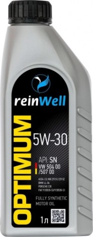 Масло моторное REINWELL 5W30 VW 504.00/507.00 1 л синтетическое [4943]
