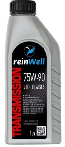 Масло трансмиссионное REINWELL 75W90 TDL GL4/GL5 1 л синтетическое [4999]