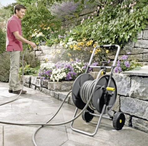 Металлическая тележка для шланга HT 80 M KARCHER 2.645-043.0 (в комплекте)