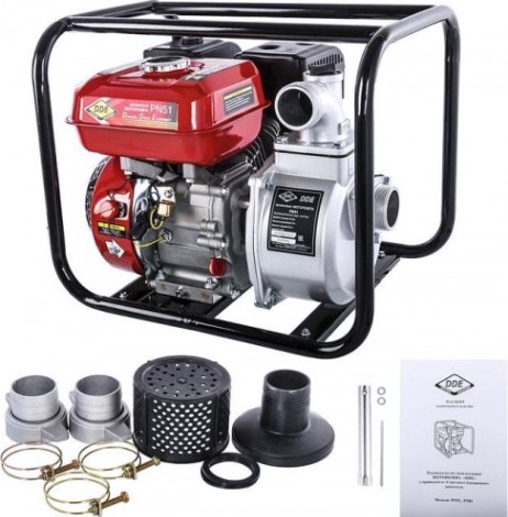 Мотопомпа бензиновая DDE PN51 для слабозагрязненной воды