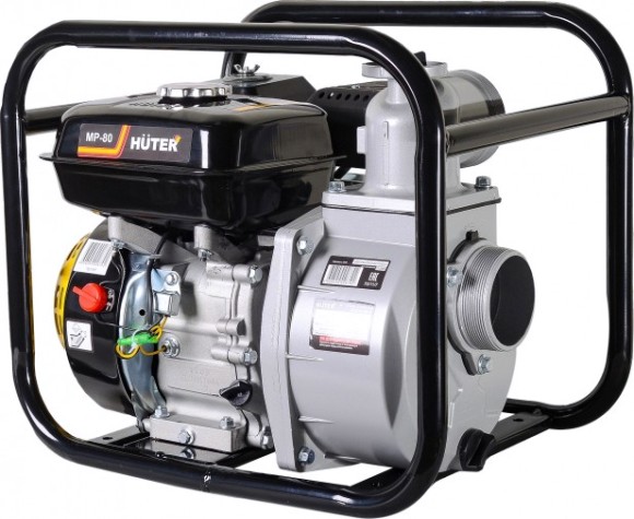 Мотопомпа бензиновая HUTER MP- 80 для слабозагрязненной воды [70/11/7]
