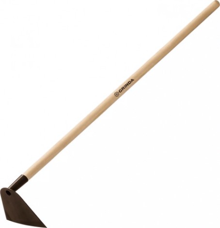 Мотыга GRINDA 190мм трапецевидная, с деревянным черенком [39597]