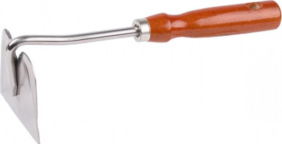 Мотыжка GRINDA 8-421131 прямое лезвие из нержавеющей стали, деревянная ручка, 250 мм [8-421131_z01]