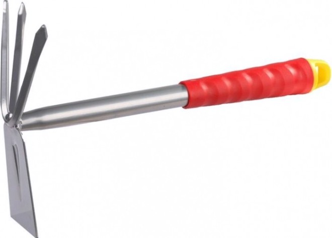 Мотыжка GRINDA 8-421435 прямое лезвие коннекторная система, 3 зубца, 305 мм [8-421435_z01]