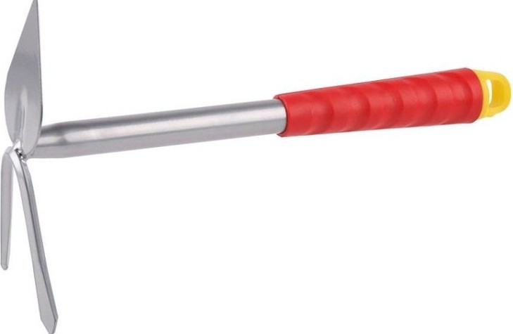 Мотыжка GRINDA 8-421437 сердцевидное лезвие коннекторная система, 2 зубца, 310 мм [8-421437_z01]