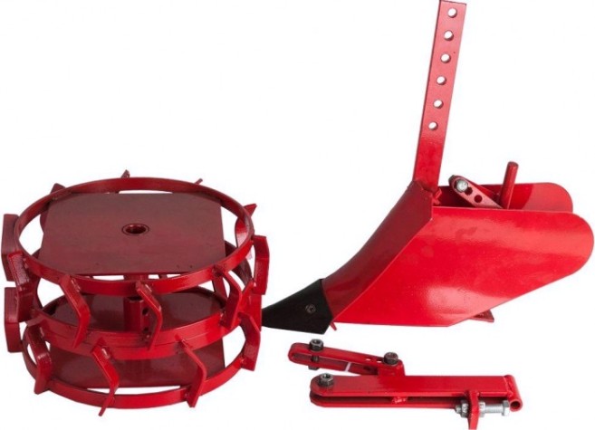 Набор для окучивания DDE для DDE "Мустанг-2/3" (сцепка, окучник, колеса) [51.55.10-12.02.20-51.0425]