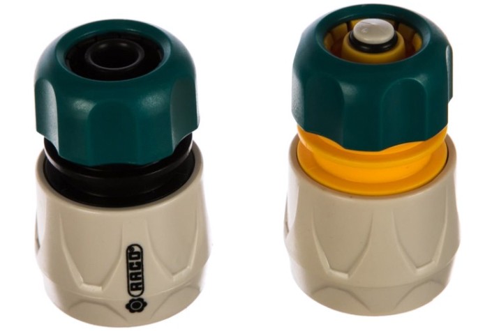 Набор для подключения шланга RACO ORIGINAL 1/2" + 1/2" с автостопом [4250-55265B]