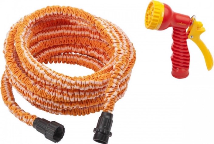 Набор для полива GRINDA PS-22 proline 7.5-22.5 м удлиняющийся шланг, распылитель [428496-22]