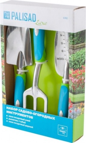Набор садового инструмента. PALISAD алюминиевый цельнолитой, 3 предмета, Luxe [62902]