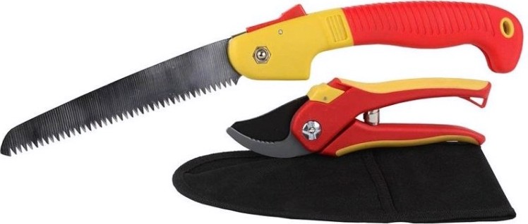 Набор садовый 3 предмета: GRINDA секатор, ножовка садовая складная, нейлоновая сумка 8-423251-H3 [8-423251-H3_z01]