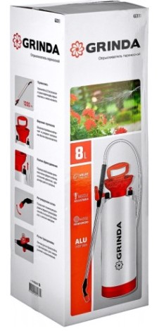Опрыскиватель GRINDA "Aqua Spray" 8-425117 8 л, с алюминиевым удлинителем [8-425117_z02]