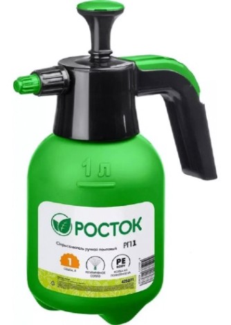 Опрыскиватель РОСТОК РП-1 1 л, ручной, помповый, колба из полиэтилена [425071]
