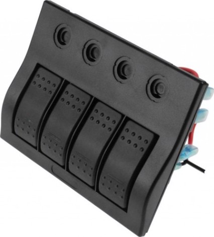 Панель бортового питания SKIPPER SK-BP4S 4 переключателя