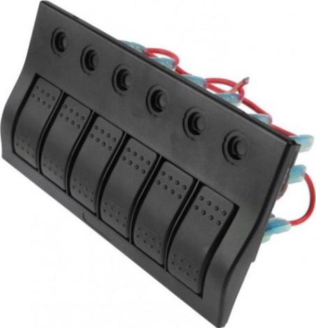 Панель бортового питания SKIPPER SK-BP6S 6 переключателей