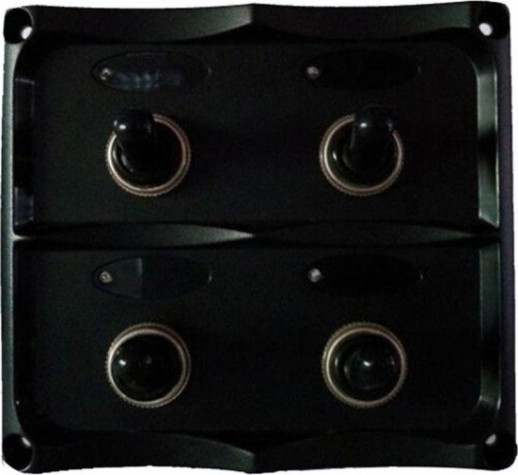 Панель бортового питания SKIPPER SK-TF4J 4 переключателя, предохранители, индикация