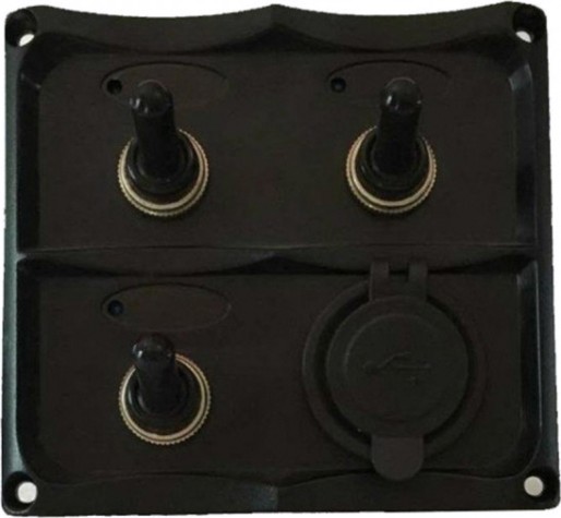 Панель управления SKIPPER SK-TF3J/U 3 переключателя, разъем USB, индикация