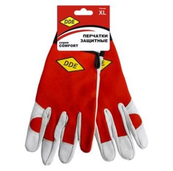 Перчатки кожаные комбинированные DDE 648-472 СOMFORT кожа/спандекс, XL