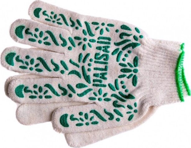 Перчатки трикотажные PALISAD Летний сад пвх-покрытие 10 класс [67771]