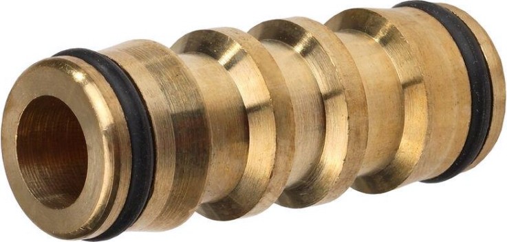 Переходник - соединитель штуцерный двухсторонний GRINDA латунный 8-426137 [8-426137_z01]