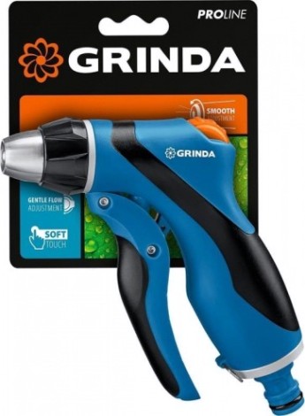 Пистолет для полива GRINDA F-7 proline f-r плавная регулировка напора, курок спер [429121]