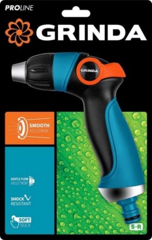 Пистолет для полива GRINDA S-R proline, плавная регулировка, двухкомп. с регулято [429101]
