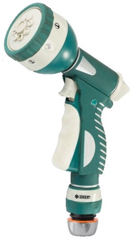 Пистолет для полива RACO 341C 8 реж, металлический с TPR, 1/2" [4256-55/341C]