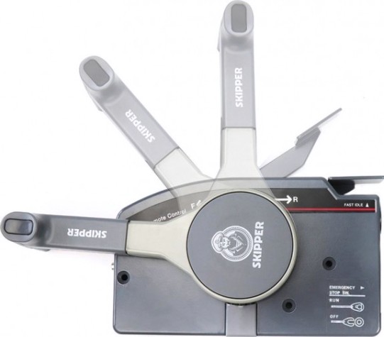 Пульт ДУ SKIPPER для Yamaha 703, без проводки, без кнопки трима, без замка зажигания, тянет газ [SK703-48230-12-20]