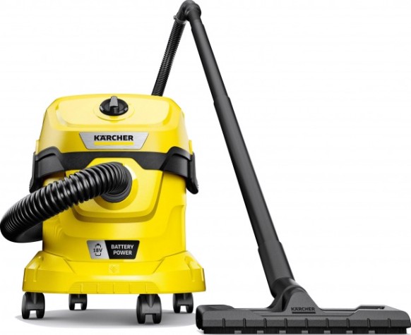 Пылесос аккумуляторный KARCHER WD 2-18 V-12/18 (1.628-500.0), без акб и з/у [1.628-500.0]