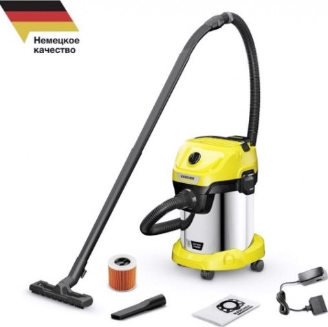 Пылесос аккумуляторный KARCHER WD 3-18 S Battery Set V-17/20 (1.628-576.0) [1.628-576.0]