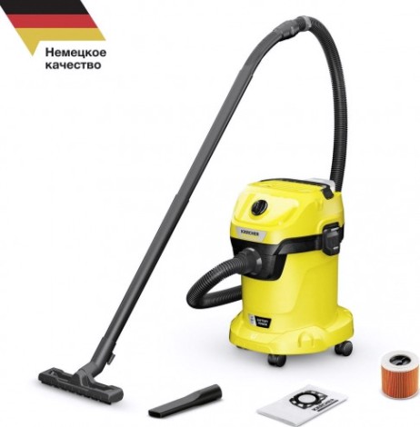 Пылесос аккумуляторный KARCHER WD 3-18 V-17/20 (1.628-550.0), без акб и з/у [1.628-550.0]