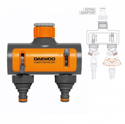 Распределитель DAEWOO DWC 1225 потоков,2-х канальный,для крана 3/4",1"(26.5-33.3)