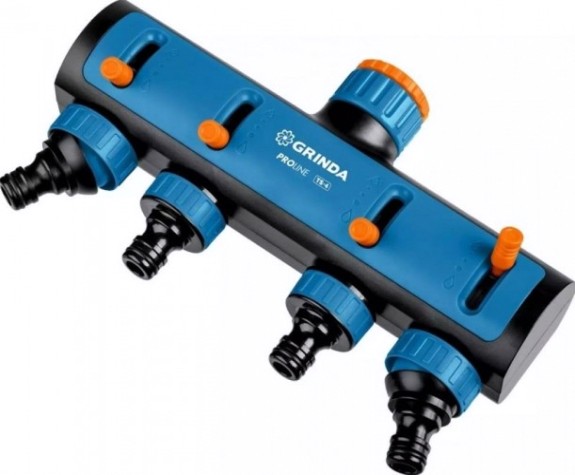Распределитель GRINDA TS-4 proline 3/4"-1", четырехканальный, поливочный, с в [8-426313_z02]