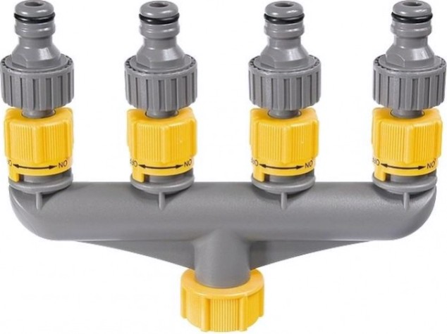 Распределитель PALISAD LUXE 3/4" четырехканальный 66428 [66428]