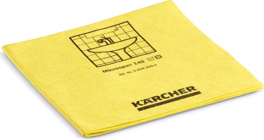 Салфетка протирочная KARCHER MICROSPUN из микроволокна (10 шт), желтая [3.338-249.0]