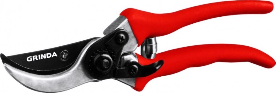 Секатор GRINDA 210 мм G-11 с алюминиевыми рукоятками, плоскостной [8-423001_z02]
