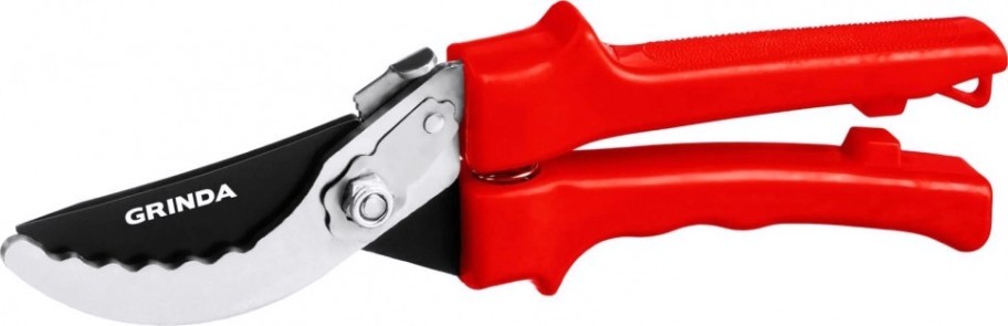 Секатор GRINDA G-31 с пластиковыми рукоятками, плоскостной, 200мм [40210_z02]