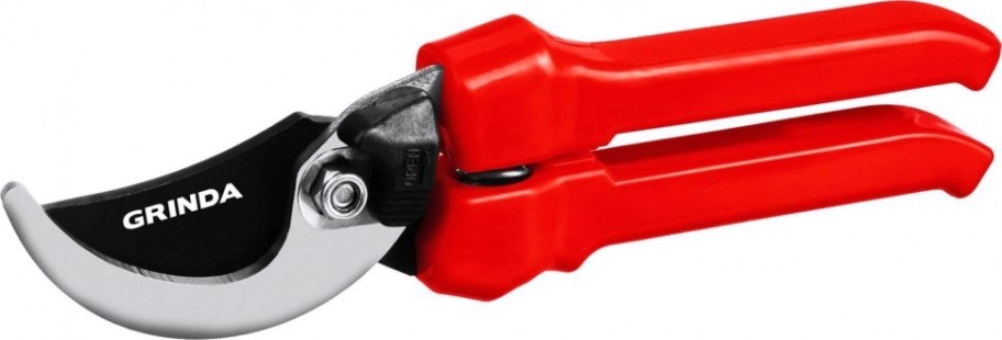 Секатор GRINDA G-33 с пластиковыми рукоятками, плоскостной, 200мм [40211_z02]