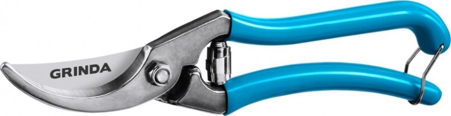 Секатор GRINDA PRO Line P-10 цельнокованый, плоскостной, 210 мм [423410]