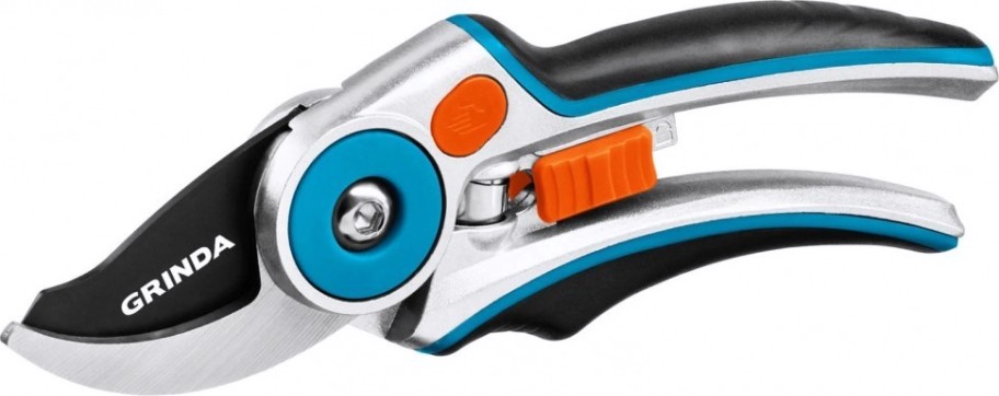 Секатор GRINDA PRO Line Р-29 эргономичные алюминиевые рукоятки, 210 мм [423429]
