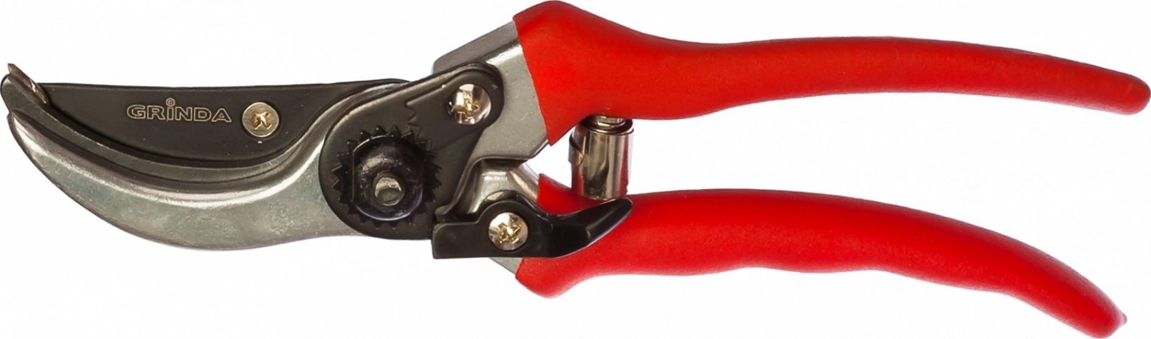 Секатор GRINDA с алюминиевыми ручками округлые лезвия, диаметр реза - 18 мм, 210 мм [8-423001_z01]