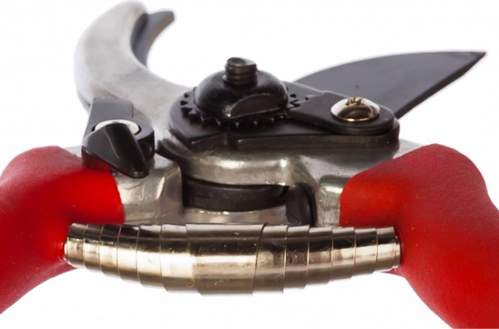 Секатор GRINDA с алюминиевыми ручками округлые лезвия, диаметр реза - 18 мм, 210 мм [8-423001_z01]