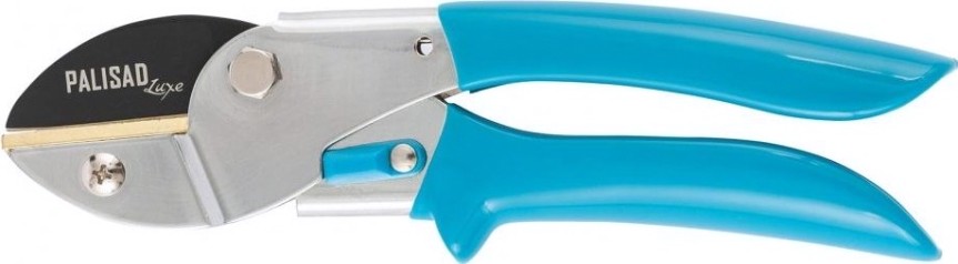 Секатор PALISAD 605 245 с наковальней, 205 мм, усиленный, рукоятки в пвх-о [605245]