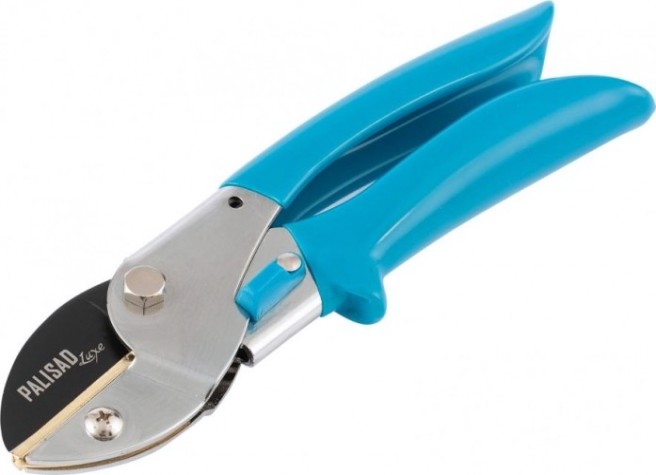 Секатор PALISAD 605 245 с наковальней, 205 мм, усиленный, рукоятки в пвх-о [605245]