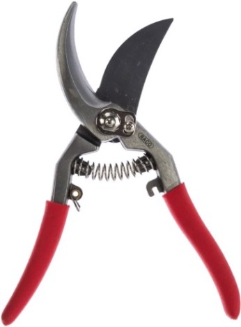 Секатор RACO Profi-Plus 185S цельнокованый, плоскостной, 220 мм [4206-53/185S]