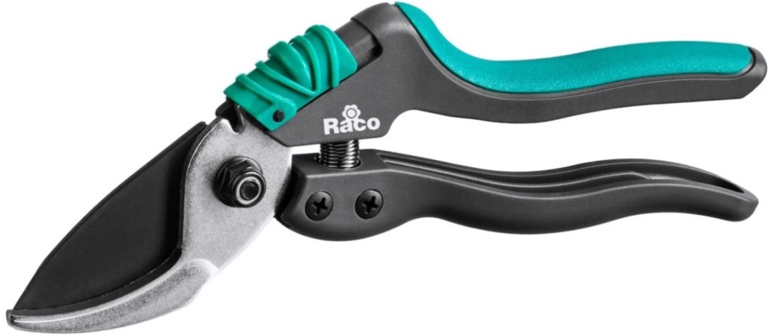 Секатор RACO S162 с двухкомпонентными рукоятками, плоскостной, 205 м [4206-53/S162]
