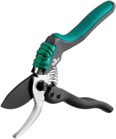 Секатор RACO S162 с двухкомпонентными рукоятками, плоскостной, 205 м [4206-53/S162]