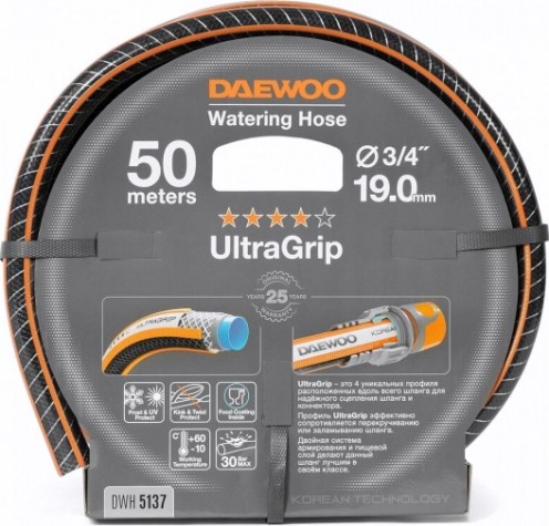 Шланг для полива DAEWOO UltraGrip 3/4" х 50 м [DWH 5137]