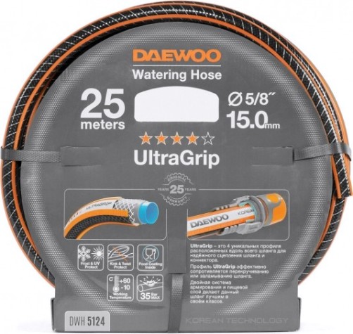 Шланг для полива DAEWOO UltraGrip 5/8" х 25 м [DWH 5124]