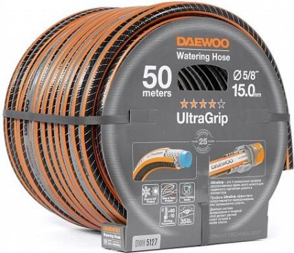 Шланг для полива DAEWOO UltraGrip 5/8" х 50 м [DWH 5127]