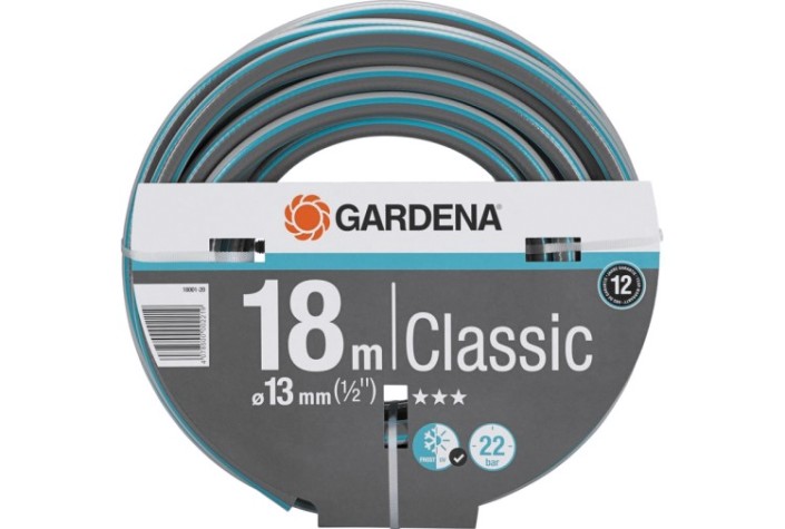 Шланг для полива GARDENA 18002-20.000.00 Classic 13 мм (1/2"), 18 м Шланг для полива GARDENA 18002-20.000.00 Classic 13 мм (1/2"), 18 м